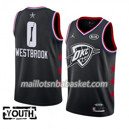 Maillot Enfant Oklahoma City Thunder Russell Westbrook 0 2019 All-Star Jordan Brand Noir Swingman